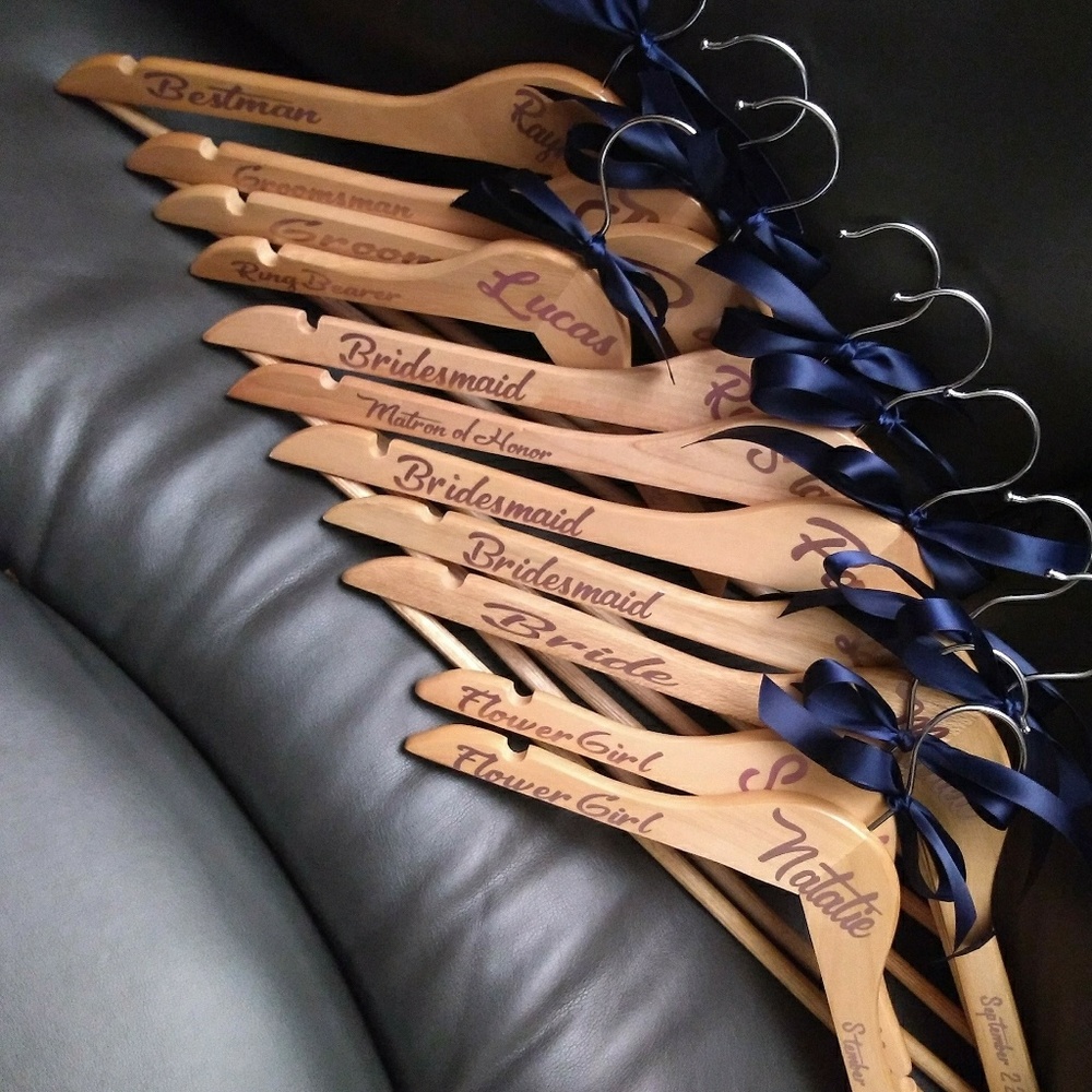 Personalized Wedding hangers